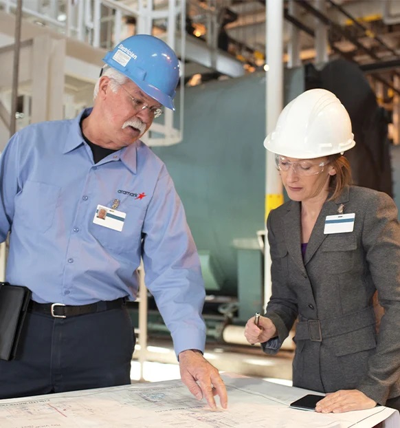 looking at blueprints